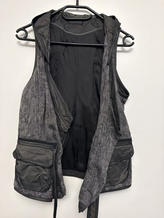 Beate Heymann Gilet, Gr. 40, Grau-Schwarz, Top Zustand!