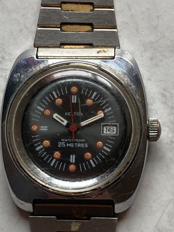 Montre Femme Kelton Mécanique Vintage - Argentée, Boîtier Acier - Ne Fonctionne Pas (Pièces)
