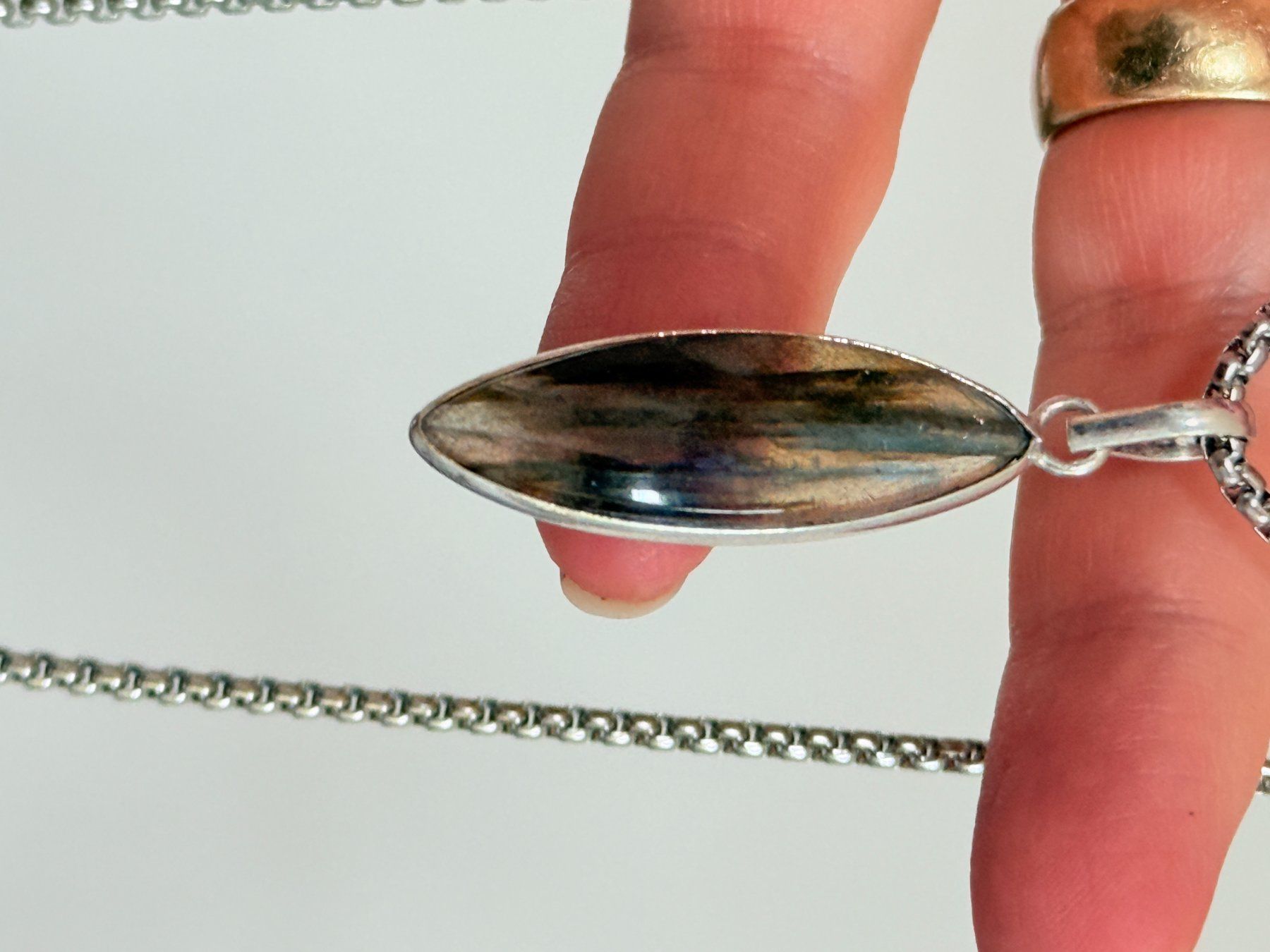 Ketten: Collier avec Labradorite – Neu und originalverpackt aus Genève von AWWA 5