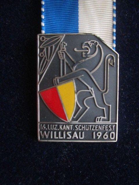 Medaglie: Luzerner Kantonal Schützenfest Willisau 1960 – Usato da Luzern venduto da Horoskop1 1