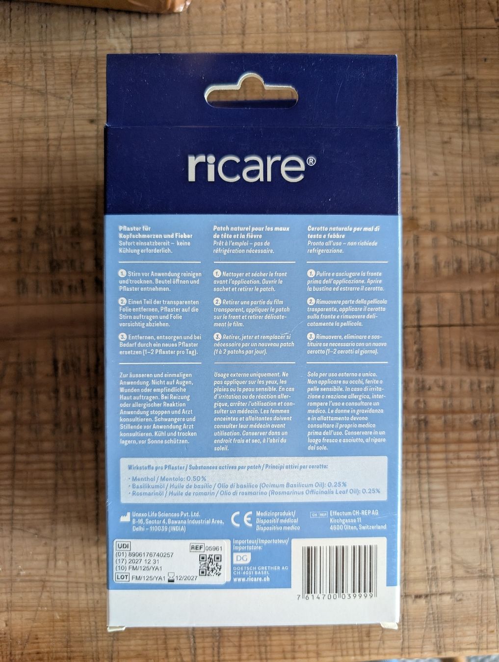 Altro per la cura del corpo: Head Relief Kühlplaster 2 Packungen – Nuovo e nell'imballaggio originale da Oberwil-Lieli venduto da stefim 1