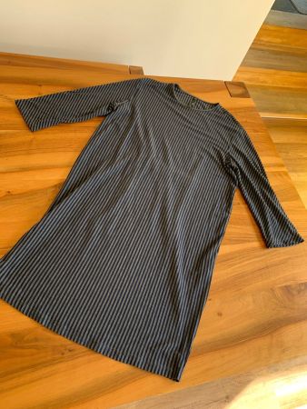 Manila Grace Kleid, blau/grau gestreift, 34/36 Top Zustand!