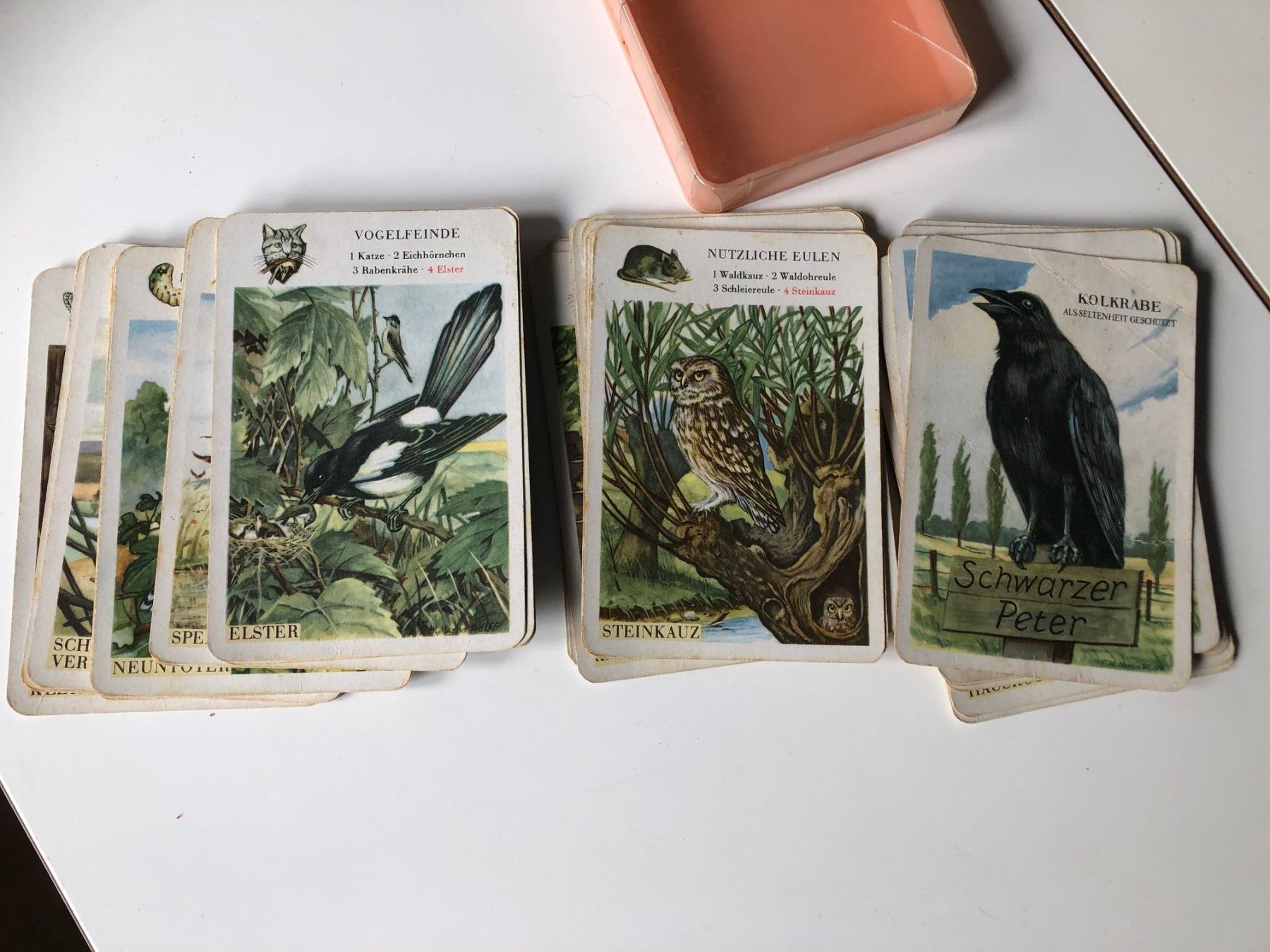 Giochi: 3 alte Lernquartette von Schwarzer Peter bis allerlei Unkrau – Usato da Mollis venduto da Hg 1