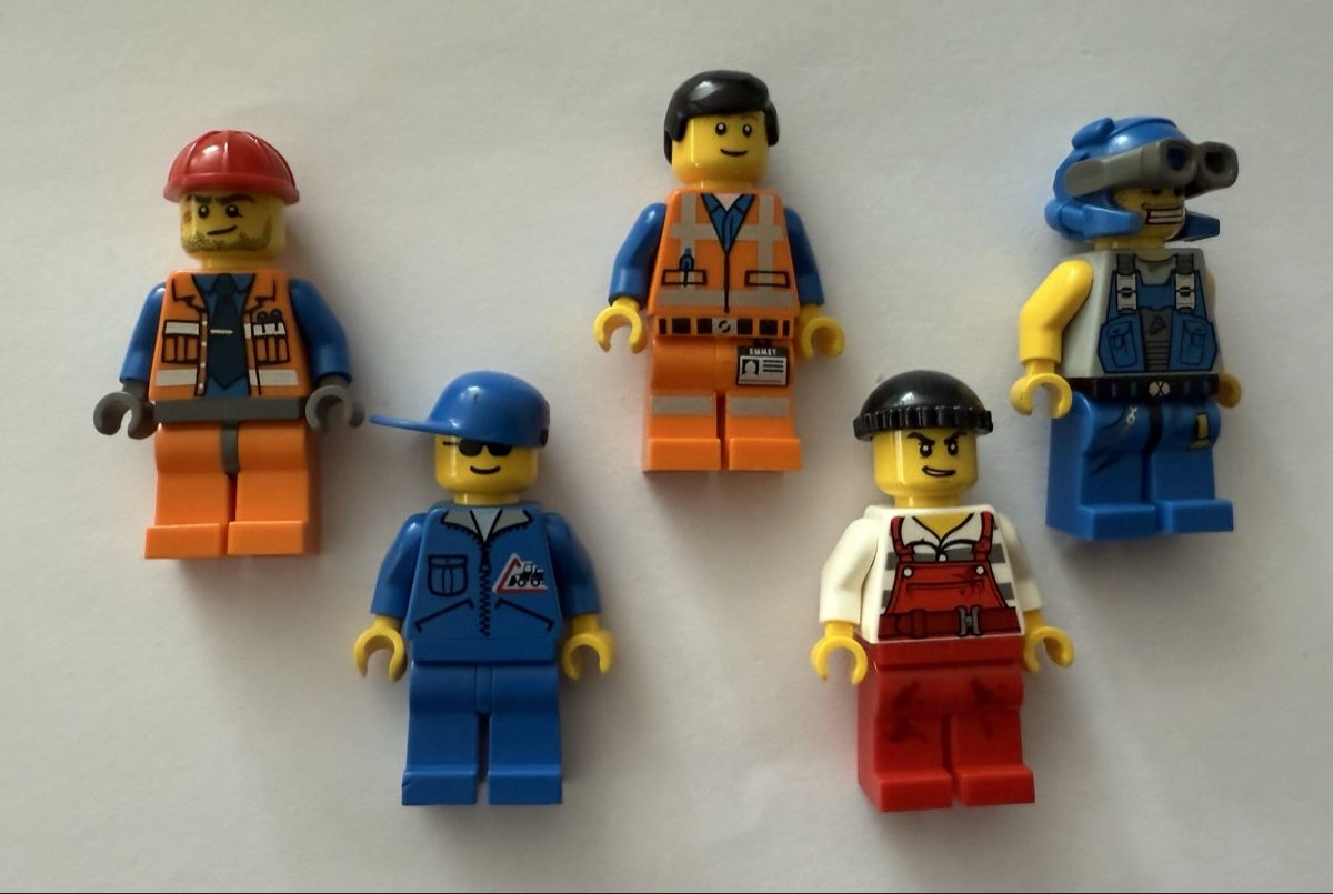 Lego Giocattoli: 5 Lego Figuren Bauarbeiter – Usato da Rheinfelden venduto da zim_2hqc 1