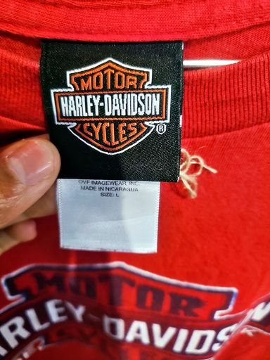 Harley-Davidson T-shirt: Harley-Davidson Rotes T-Shirt - Größe L – Usato da Zug venduto da vinokilo 4