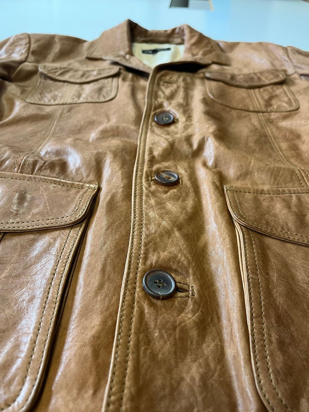 Giacche: Frühling/Herbst Herren Lederjacke Gr. L – Usato da Basel venduto da Xani 2