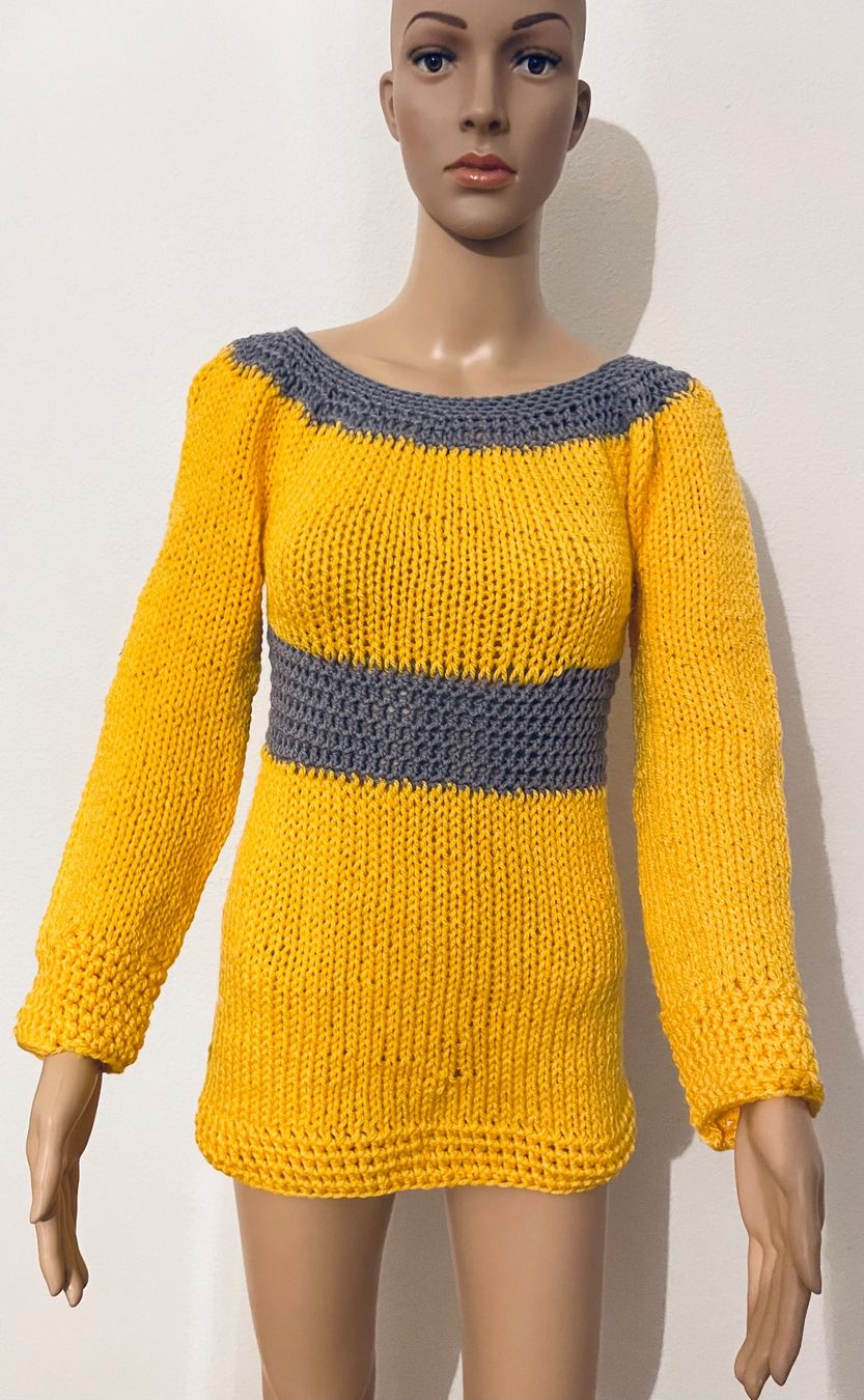 Maglioni & Felpe: Pullover Gelb Grau Neu – Nuovo e nell'imballaggio originale da Au ZH venduto da Jaggy4 1