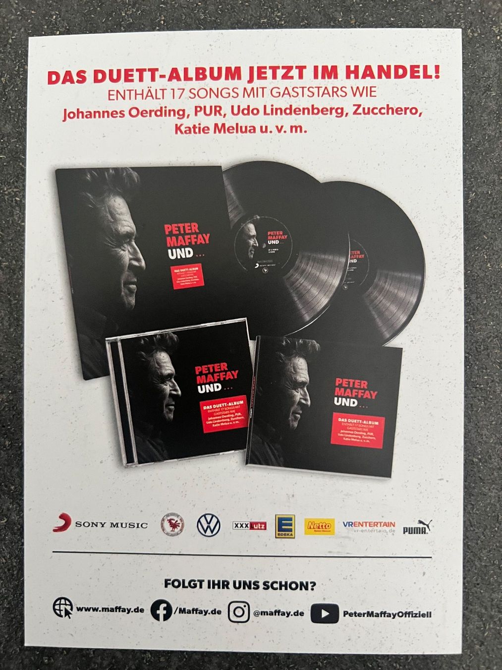 Autogramme: PETER MAFFAY original handsigniert Autogramm – Gebraucht aus Guntershausen von sign4me 1