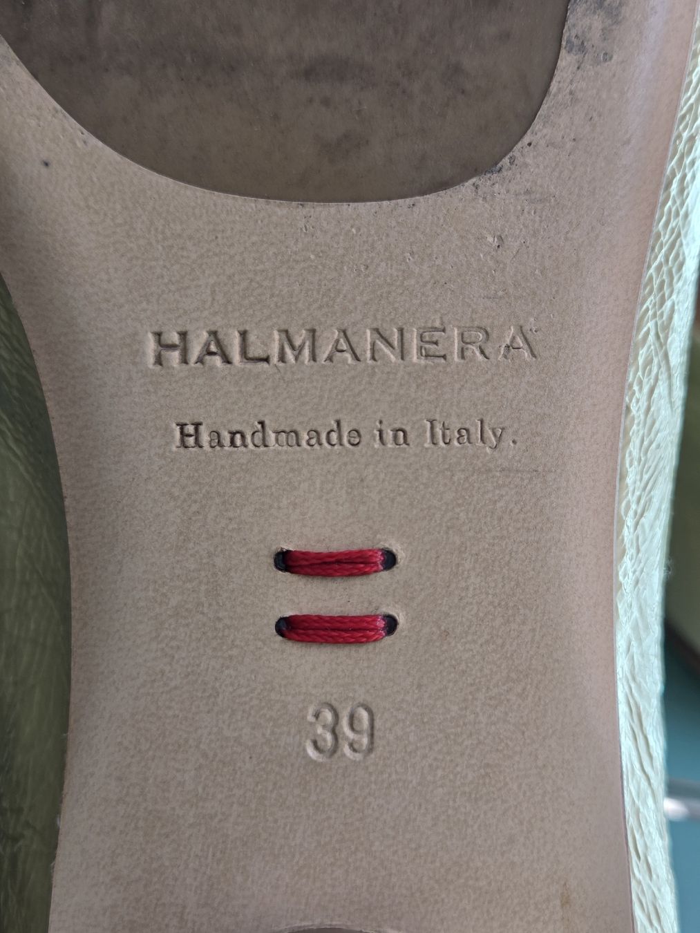 Scarpe da donna: Halmanera Leder-Ballerinas Hellgrün Gr. 39 – Usato da Bern venduto da -Aniko- 7