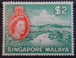 Singapore British Kat. 41 ** 1955 Kat. 60 Euro