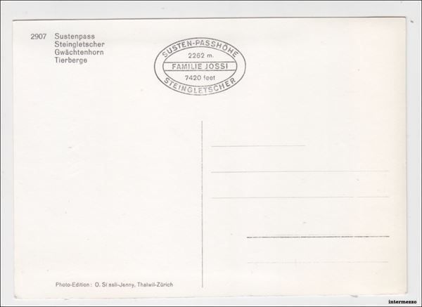 Ansichtskarten: Sustenstrasse // Oldtimer Steingletscher – Antik aus Basel von intermezzo12 1