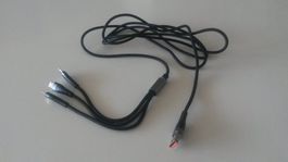USB 3 in 1 Ladekabel NEW ! Noir, Disponible - envoi rapide