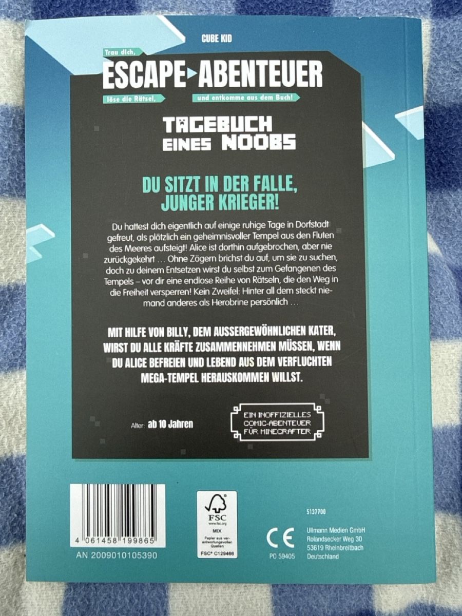 Bücher: Buch 📗 Escape-Abenteuer Tagebuch eines Noobs – Neu (gemäss Beschreibung) aus Niederbüren von funkel06 2