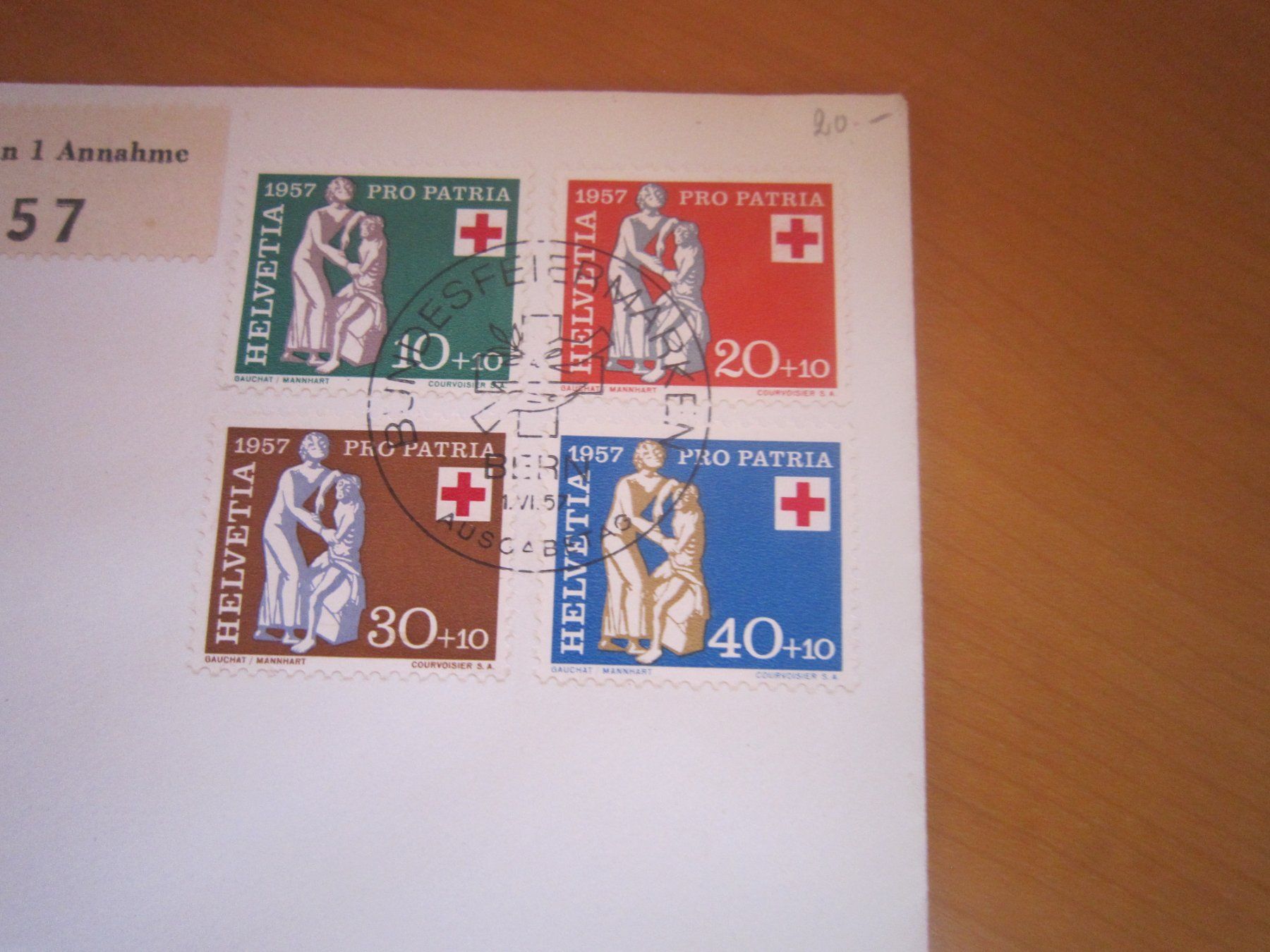 Tutti i francobolli: PP 1957 FDC Serie – Usato da Gordola venduto da Polentaefung 2