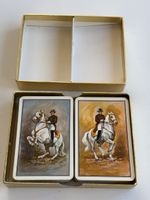 Spielkarten Set historisches Motiv Goldbox gebraucht(2S6)