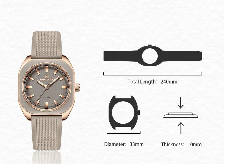 Orologi: Elegante polygonale Silikonuhr mit Quarzwerk – Nuovo e nell'imballaggio originale da Lausanne venduto da WATCH-WORLD 5