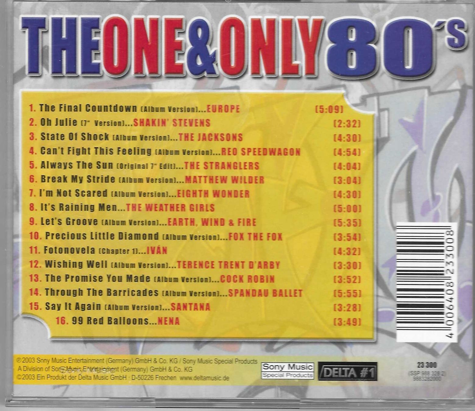 CD: THE ONE & ONLY 80's – Usato da Bex venduto da Giorgiob 1