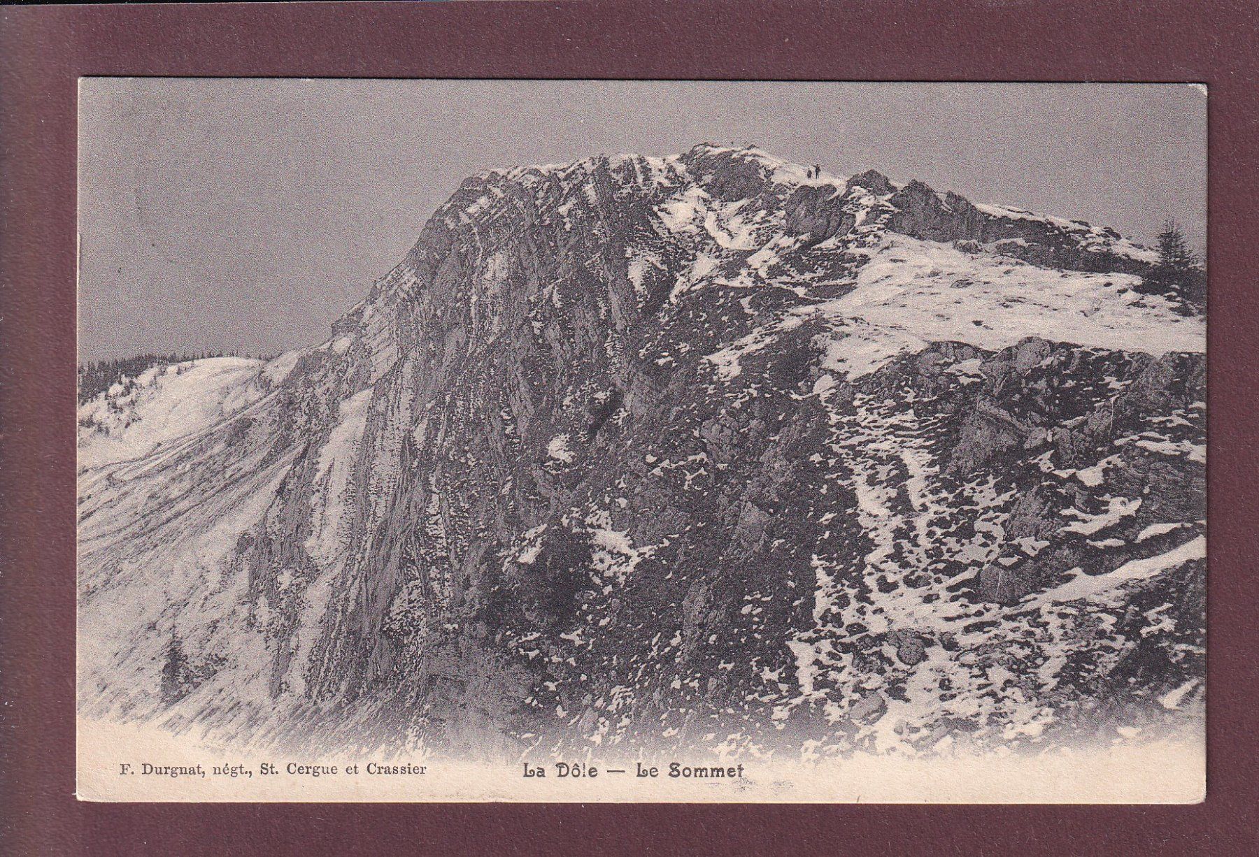 Cartoline postali: Sommet de LA DÔLE - 1906 – Usato da Pully venduto da nicecards