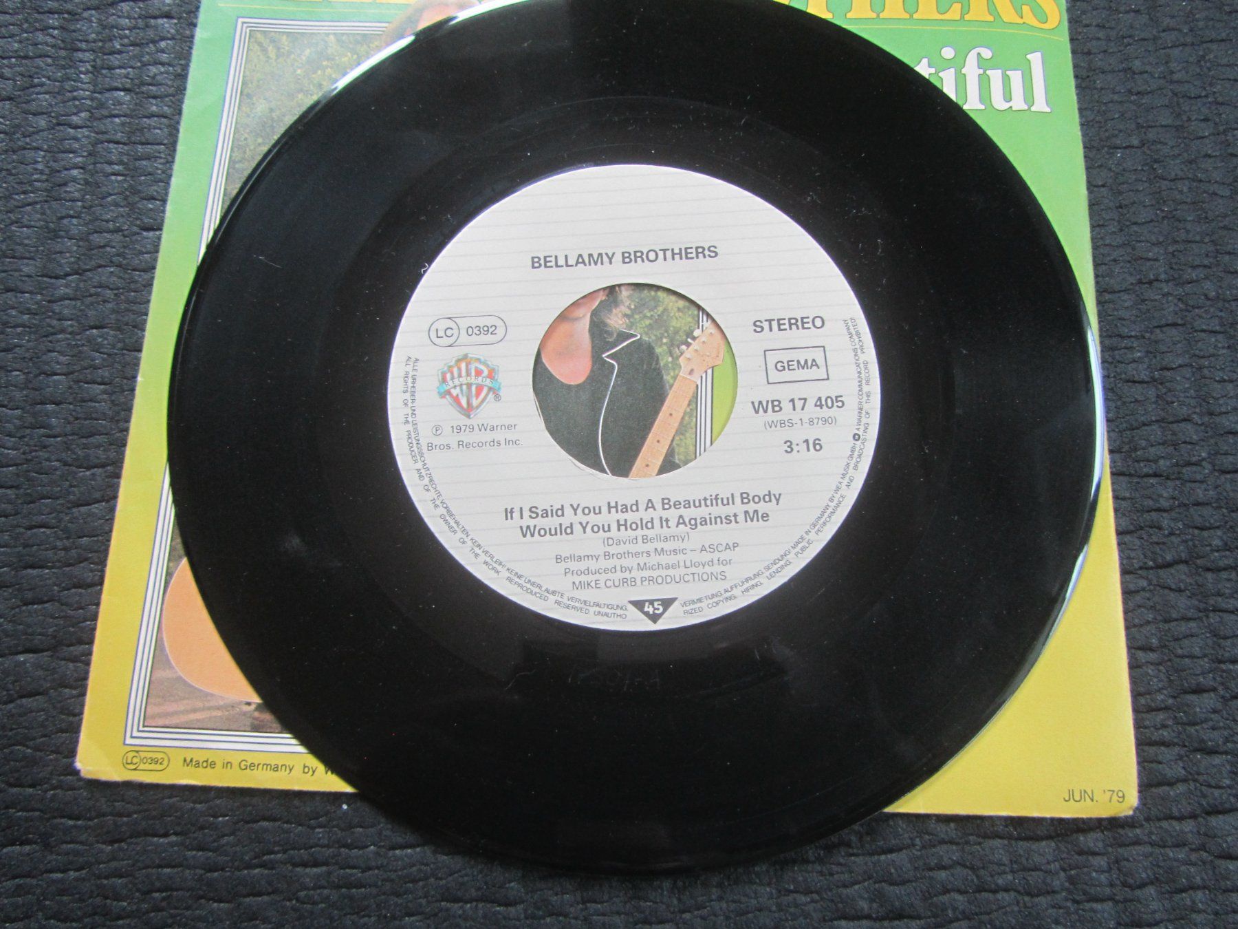 Dischi in vinile: Bellamy Brothers - Beautiful Body Single                /cbl – Usato da Seengen venduto da mikelele 1