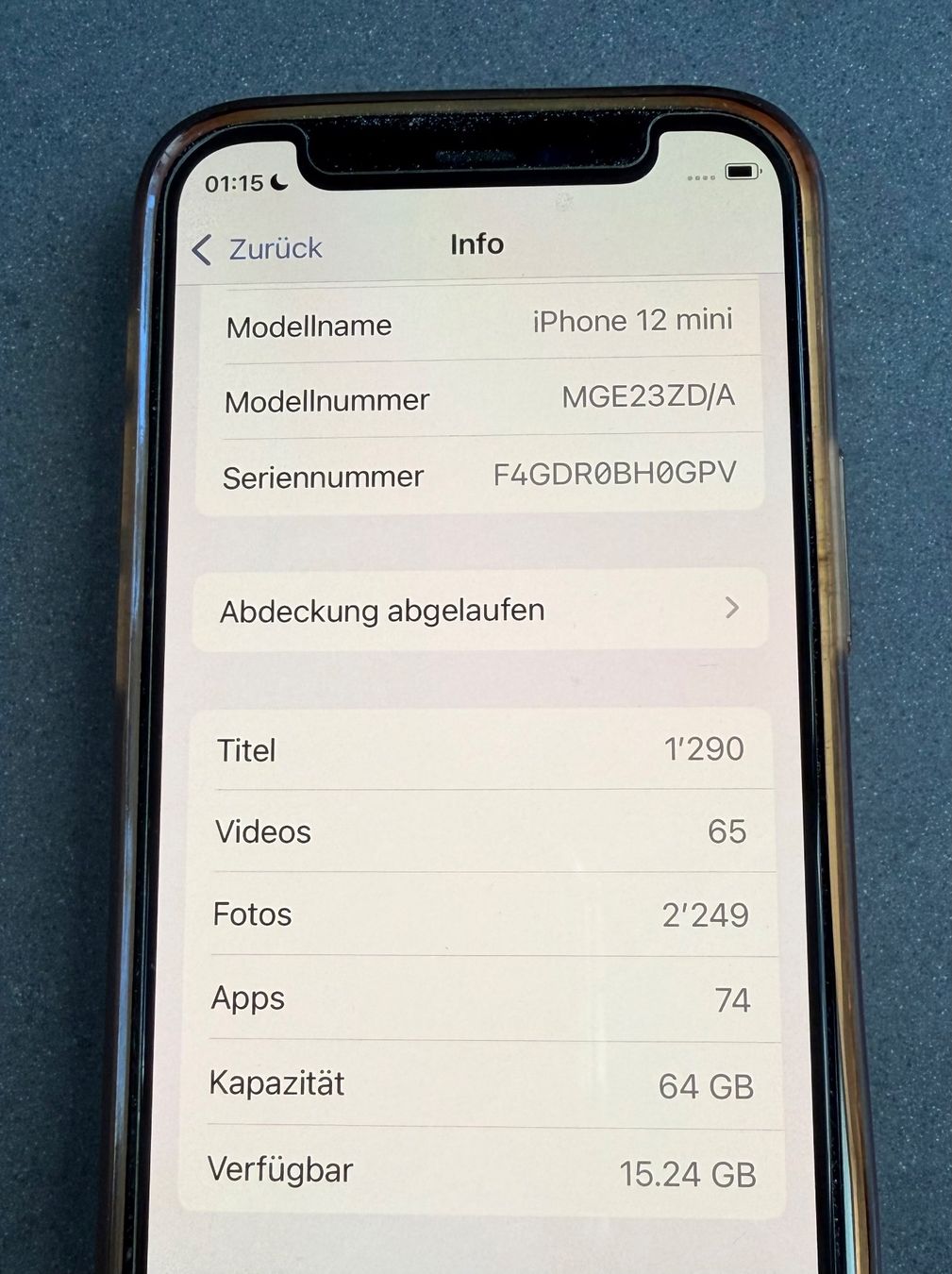 Apple Portables: Apple iPhone 12 mini – D'occasion à Wabern par rinkas 2