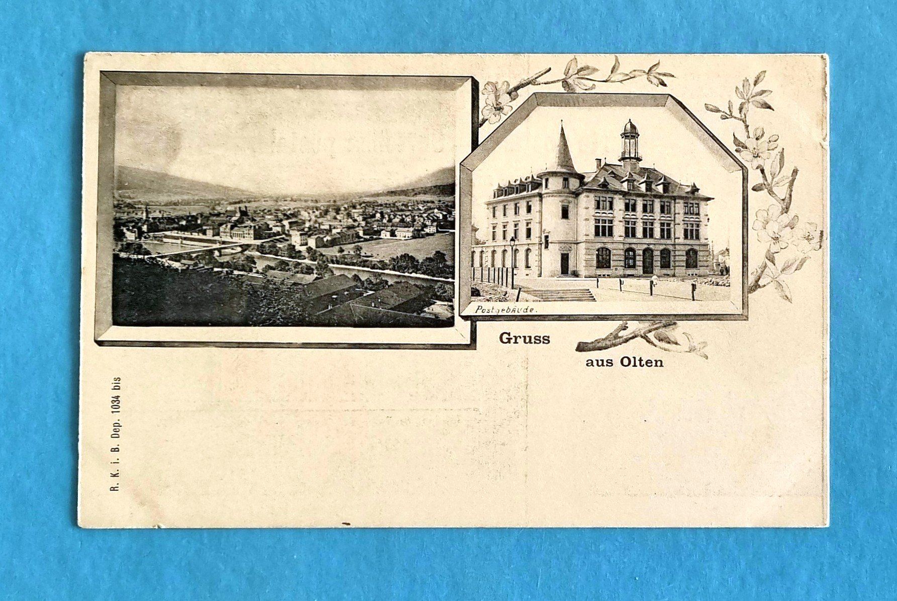 Ansichtskarten: Olten - Stadtansicht - Postgebäude - alte Ansichtskarte – Gebraucht aus Rothrist von RROENK