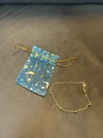 Armband goldfarben mit kleinen Kugeln inkl Beutel