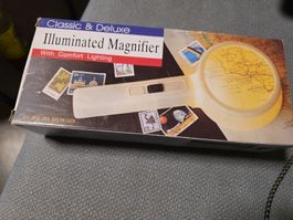 Lesehilfe Classic & Deluxe beleuchtet neuwertig Lupe