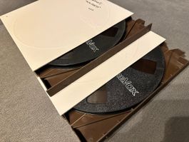 2 × REVOX Original Tonbandspulen mit Band & Archivboxen