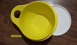 Tupperware Schüssel, gelb, 600ml, mit Deckel, wie neu