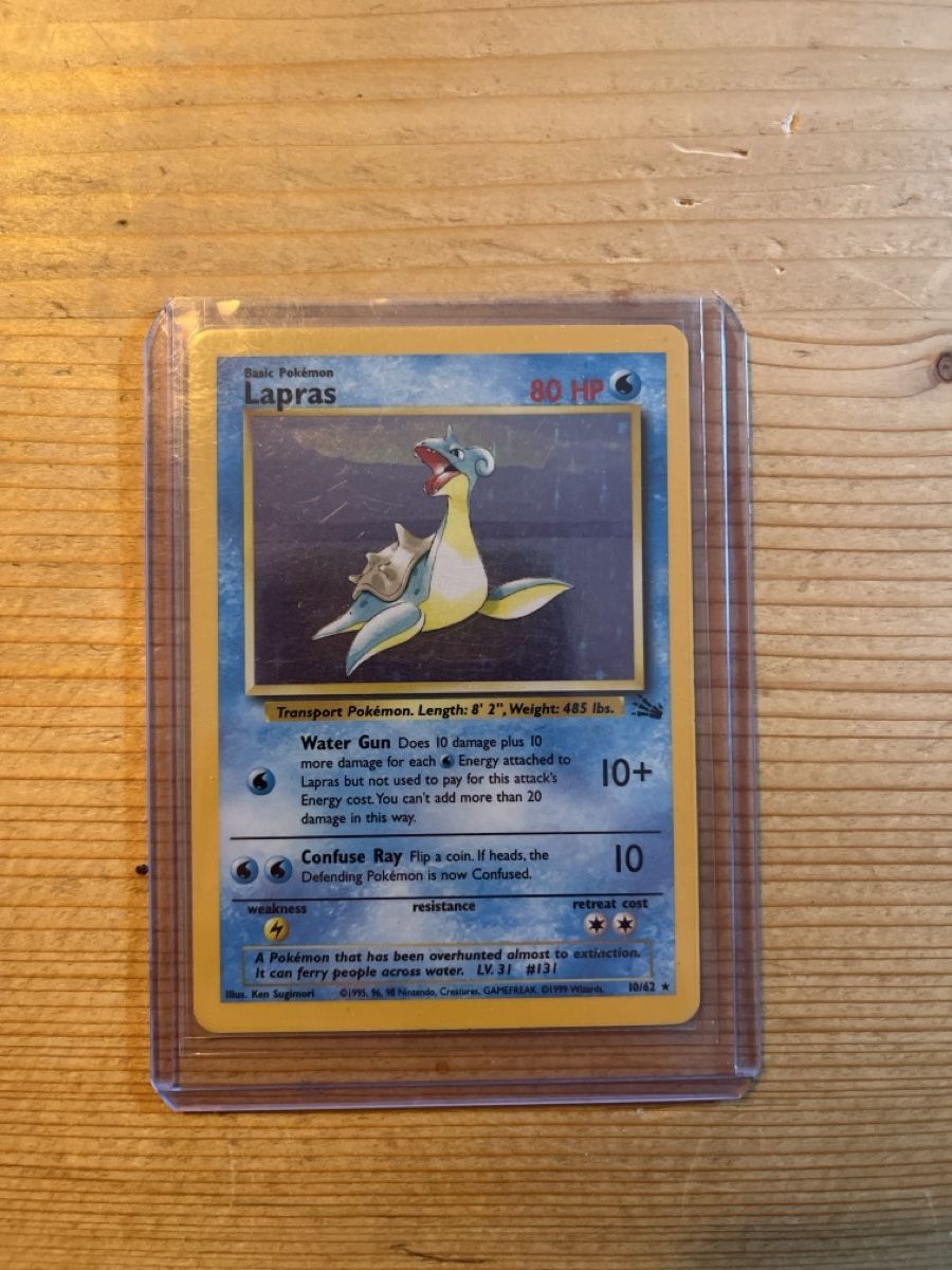 Pokémon Carte collezionabili: Lapras - 10/62 -EN – Usato da Bern venduto da RadulaTicTac