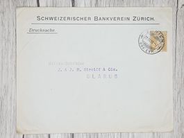 CL13 Enveloppe + Timbre Suisse 1910