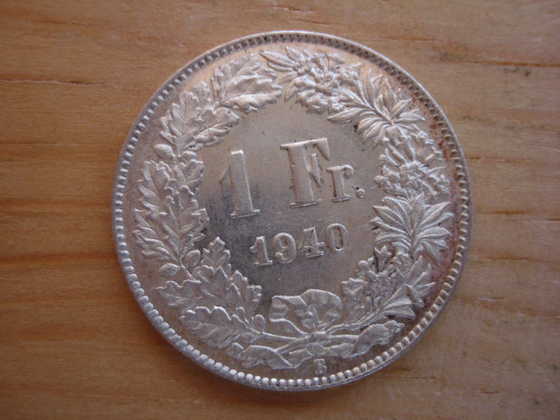 Alle Münzen: (C1) 1 Franken 1940 UNZ-STGL – Gebraucht aus Erlach von Net-Coins