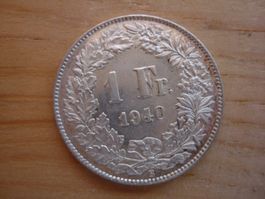 (C1) 1 Franken 1940 UNZ-STGL