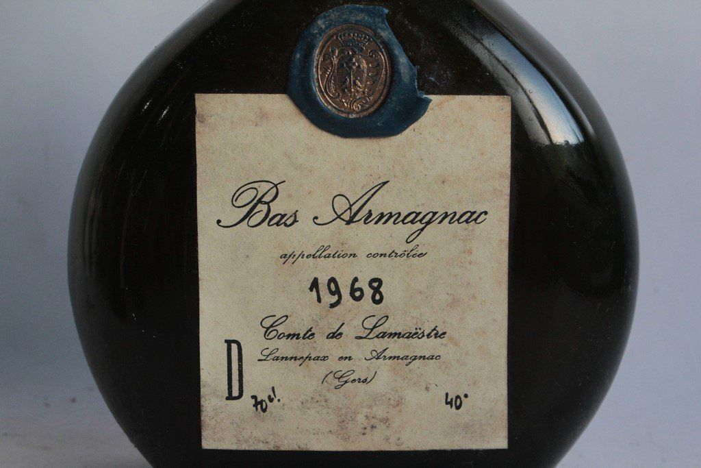 Bevande alcoliche: Bas Armagnac 1968 Comte de Lamaëstre – Usato da Vandoeuvres venduto da Dom-Tom 1