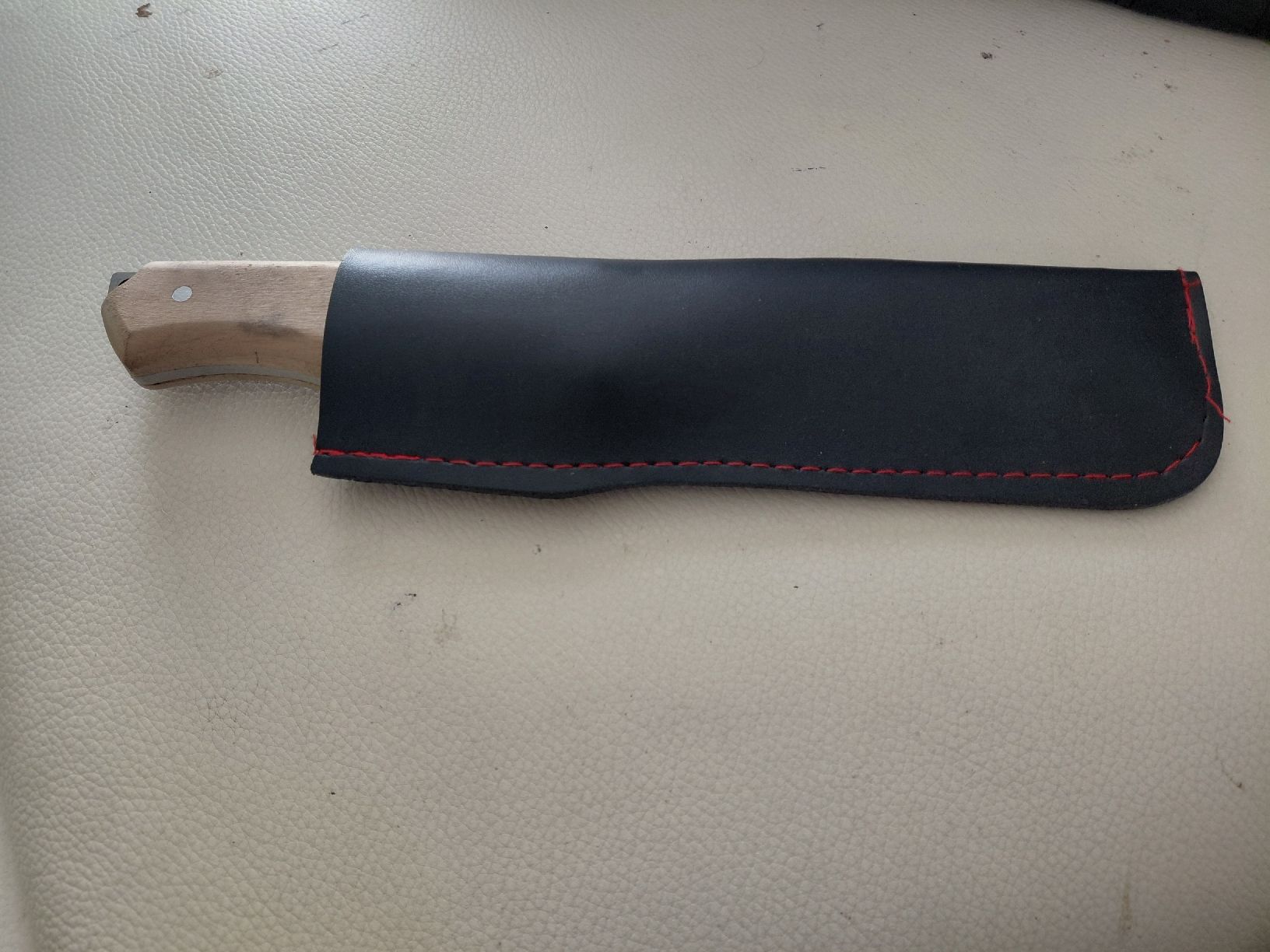 Posate: Türkisches Messer mit Holzgriff und Lederscheide – Nuovo (secondo la descrizione) da Belp venduto da mar_76s8 4