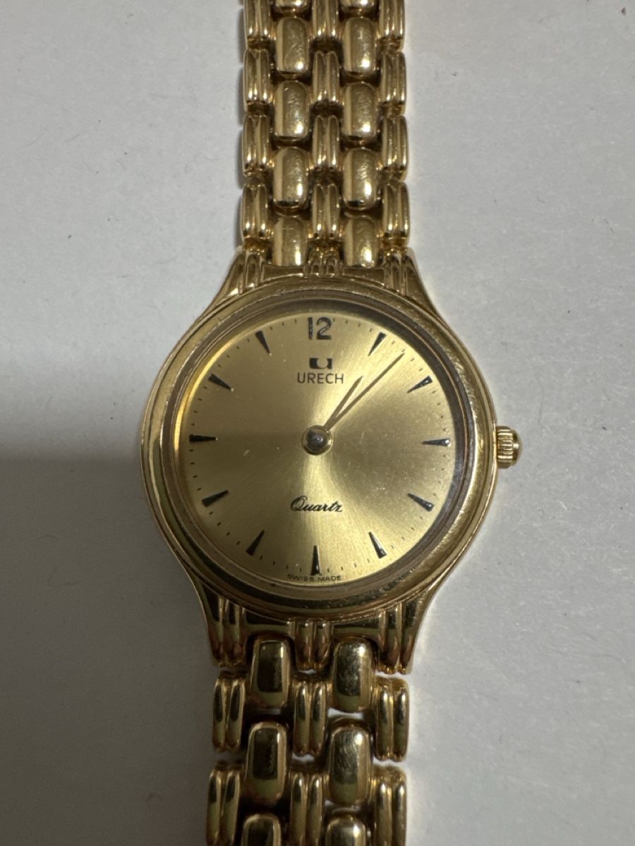 Montre URECH dorée Quartz modèle DC-5055 occasion