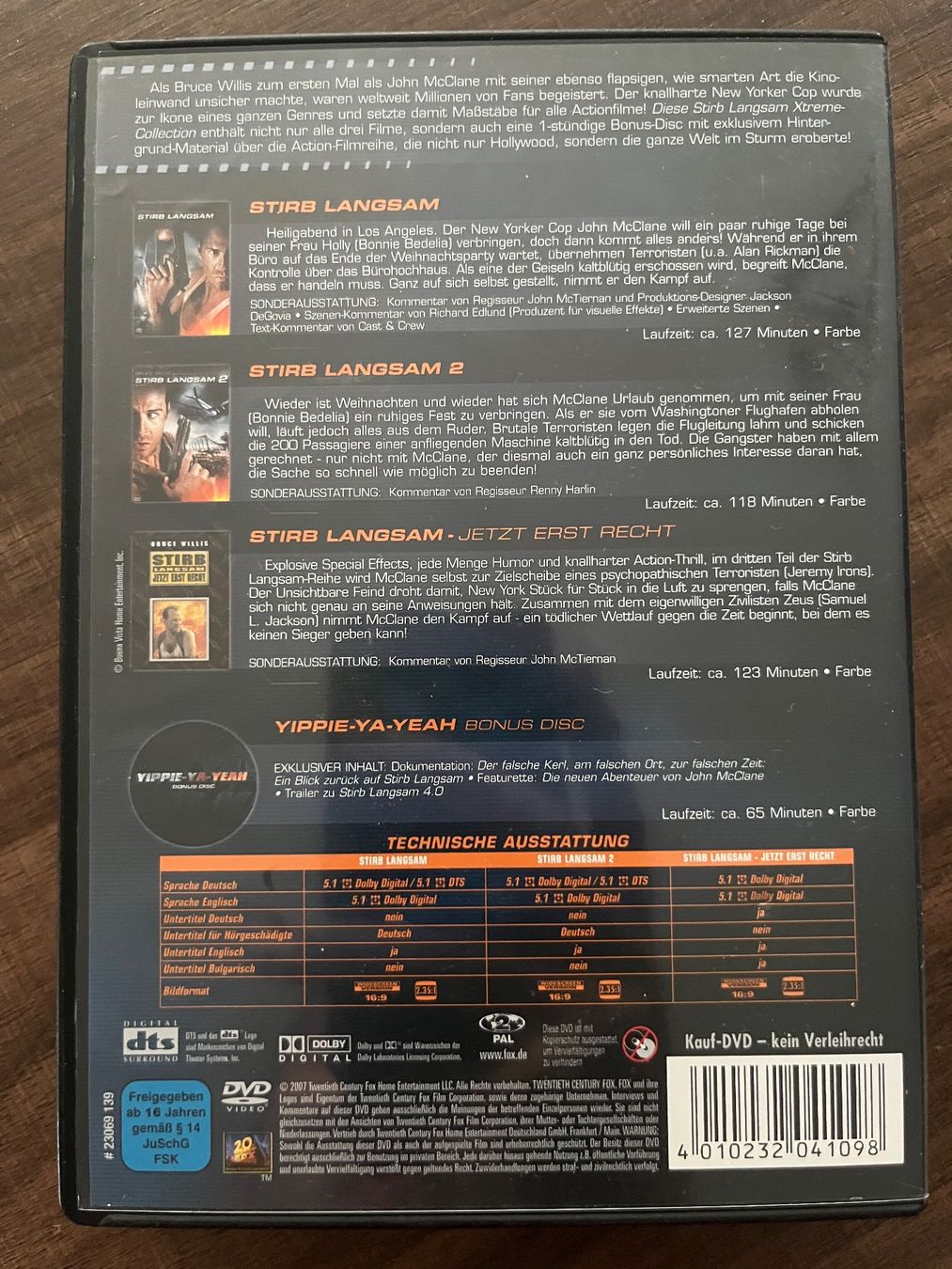 Tutti i DVDs: Stirb Langsam DVD & Blu-ray 1-4 – Nuovo (secondo la descrizione) da Sierre venduto da black.box 1