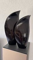 Design-Deko-Vasen schwarz  Dekovasen Paar