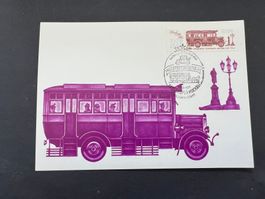 Russland Max. Karte 1981 Postauto gest. (E1544)