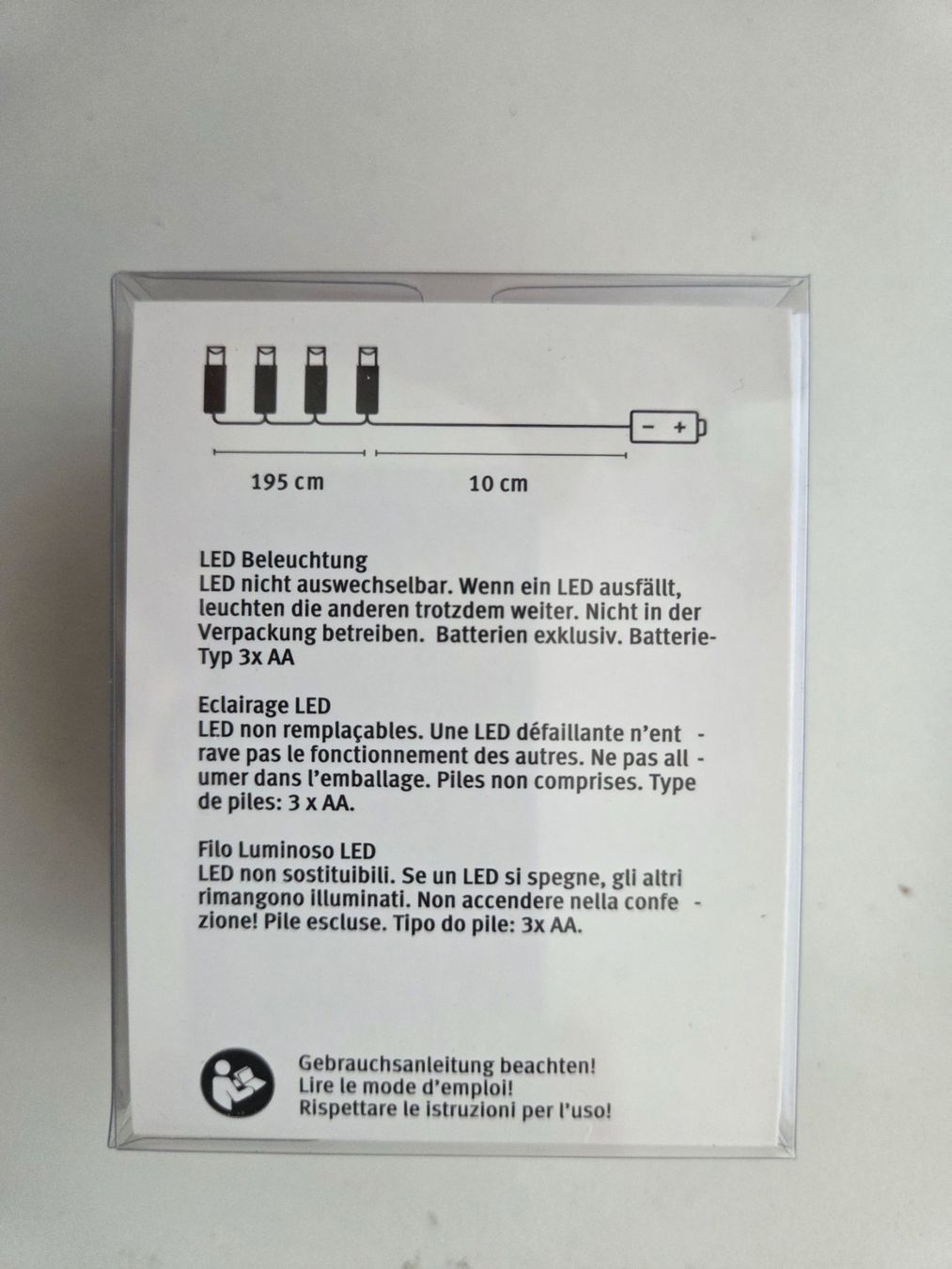 Ghirlande e barre luminose: Lichterkette 195cm, verschiedene Modi 40 LED – Nuovo e nell'imballaggio originale da Zürich venduto da Alibaba1234 2