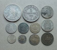 Interessantes Münz Lot aus Belgien ab 1844
