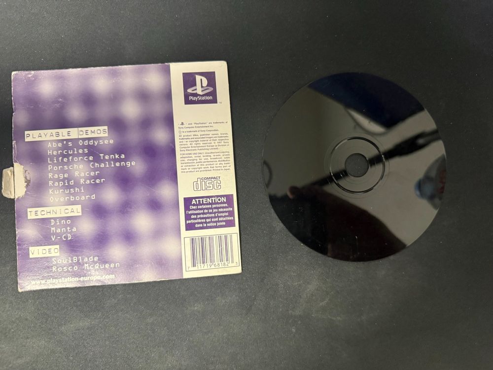Playstation 1 - PS1 - cd de démo one - serial matching (Gebraucht) in ...