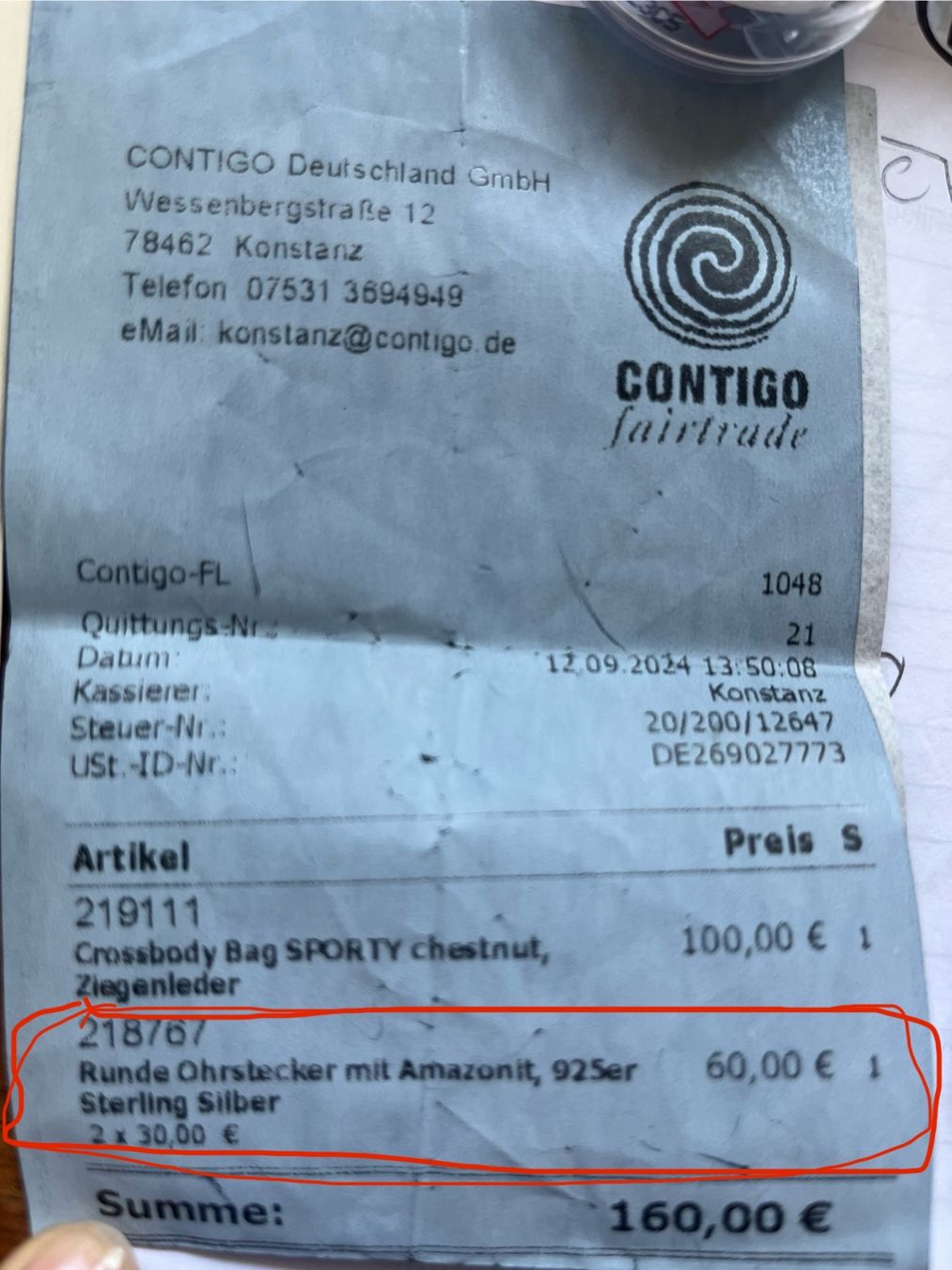 Ohrringe & -stecker: Fairtrade Ohrstecker Silber mit Amazonit – Neu (gemäss Beschreibung) aus Wil SG von aiy_fnm9 6