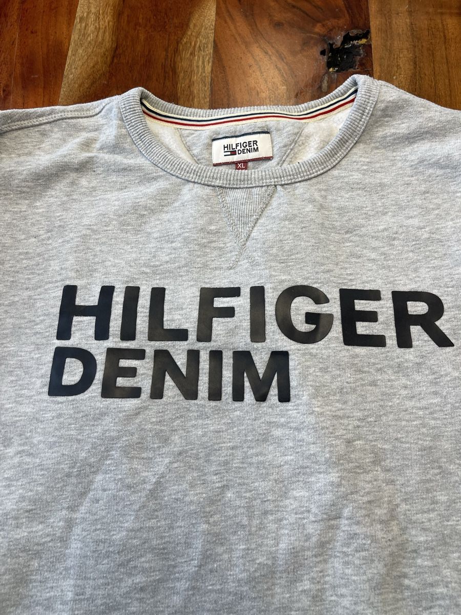 Tommy Hilfiger Maglioni & Felpe: Tommy Hilfiger Denim Pullover, Grau, Grösse XL, – Usato da Oftringen venduto da Makeq 1