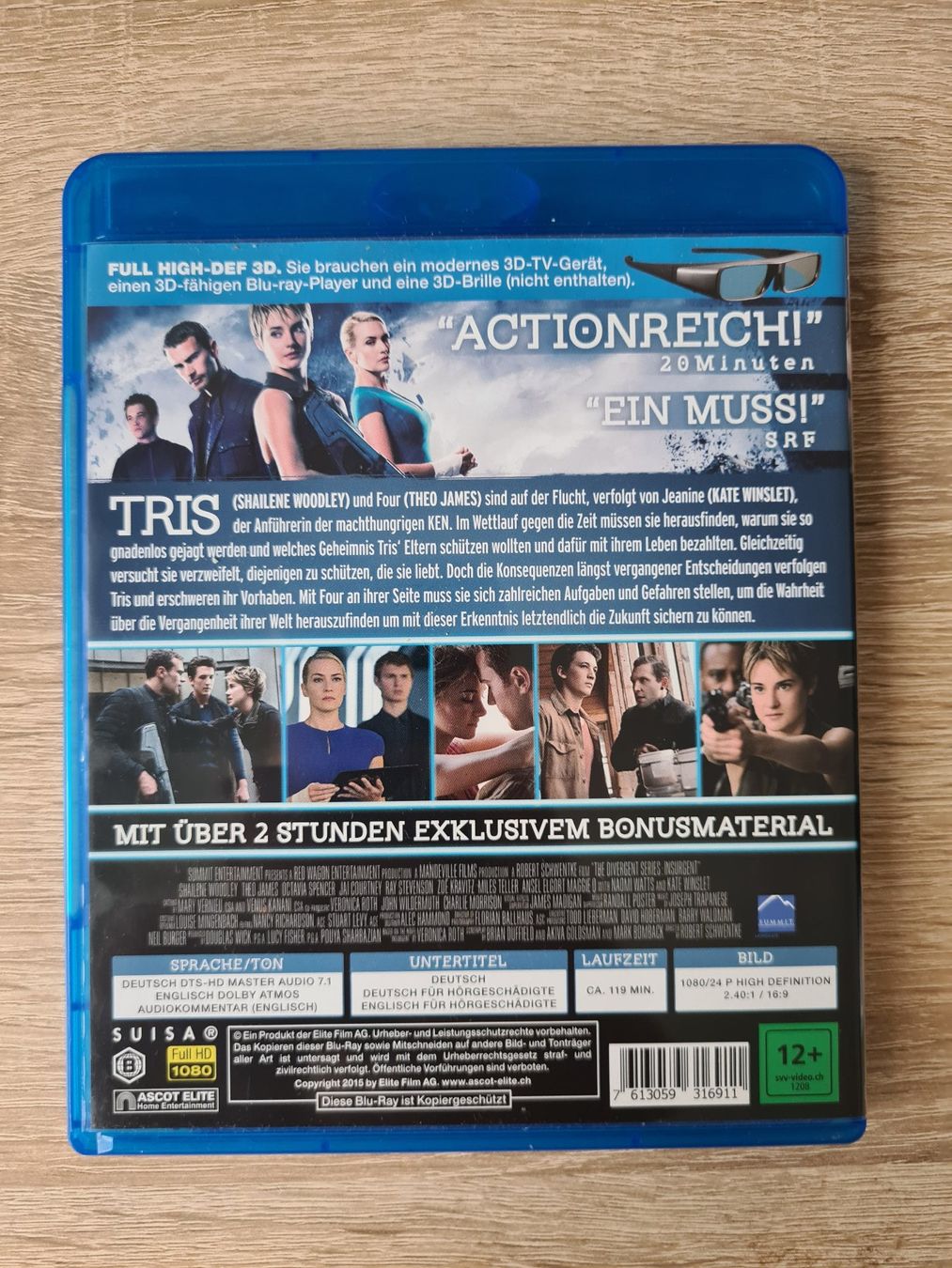 Tutti i DVDs: Insurgent 3D - Blu-ray – Usato da Carouge GE venduto da Franllo 1