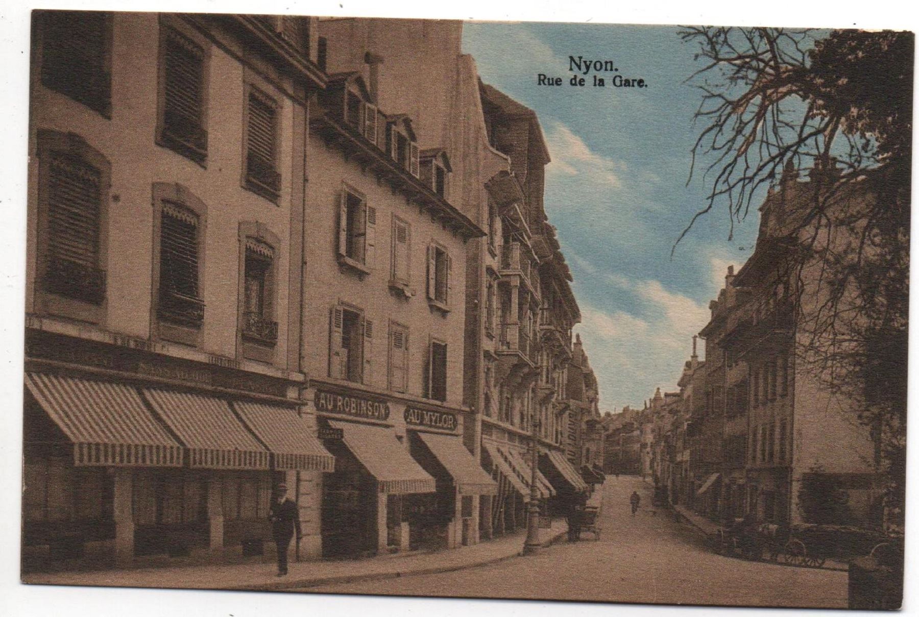 Cartoline postali: NYON Rue de la Gare - attelage – Nuovo (secondo la descrizione) da Jona venduto da philajona