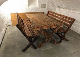 Tisch und 2 Bank selbst gemacht 2017