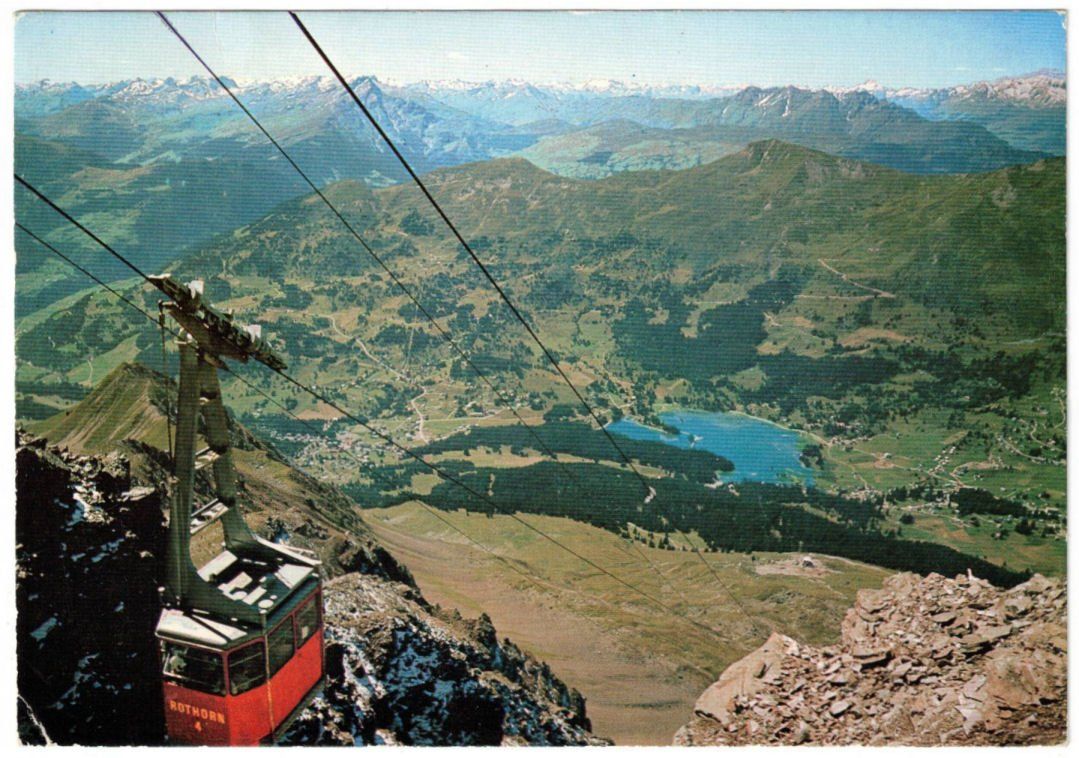 Cartoline postali: Lenzerheide - Luftseilbahn Rothorn 2te Sektion – Usato da Binningen venduto da Mountainrider