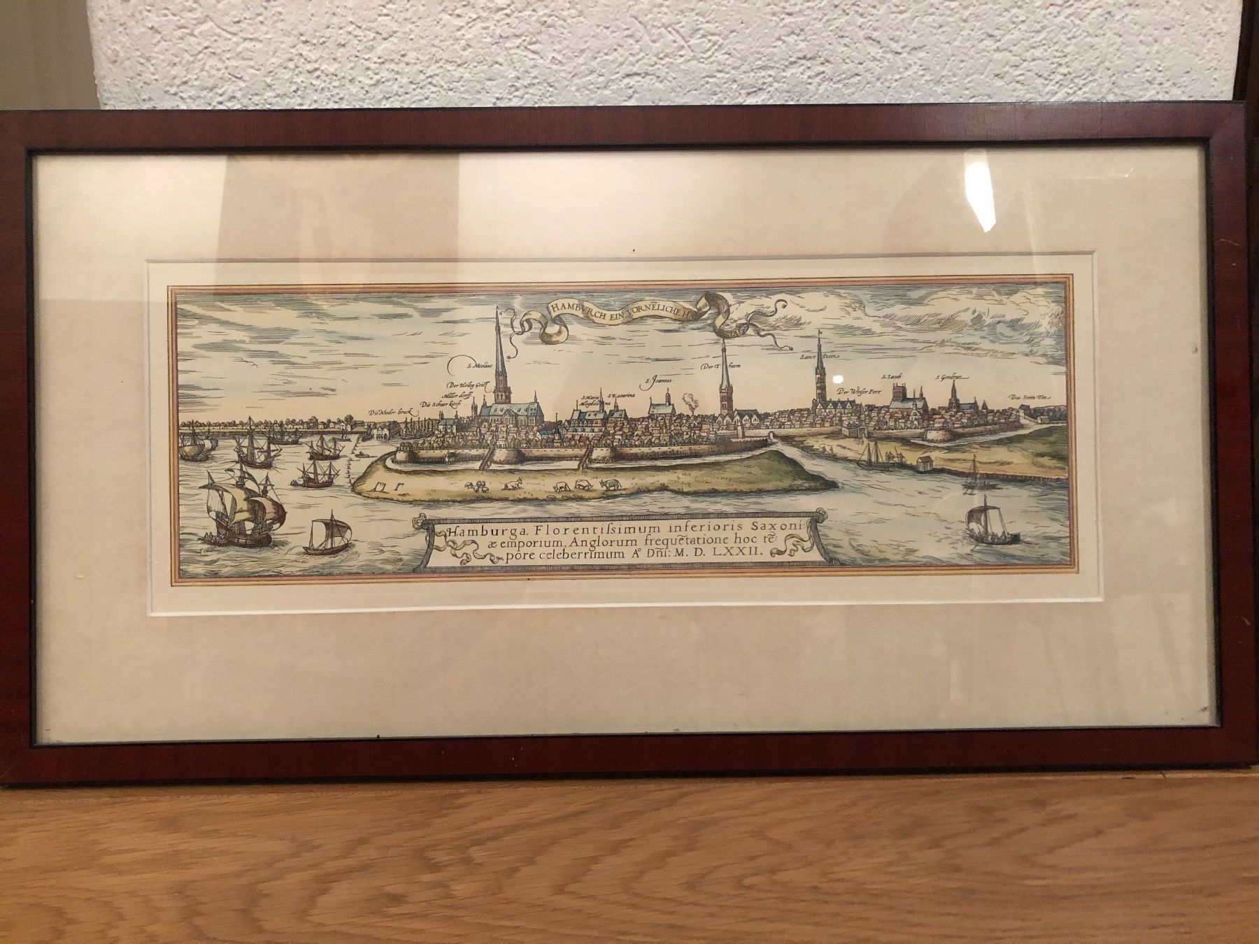 Stiche: Colorierter Kupferstich Hamburg – Gebraucht aus Tann von punto84 1