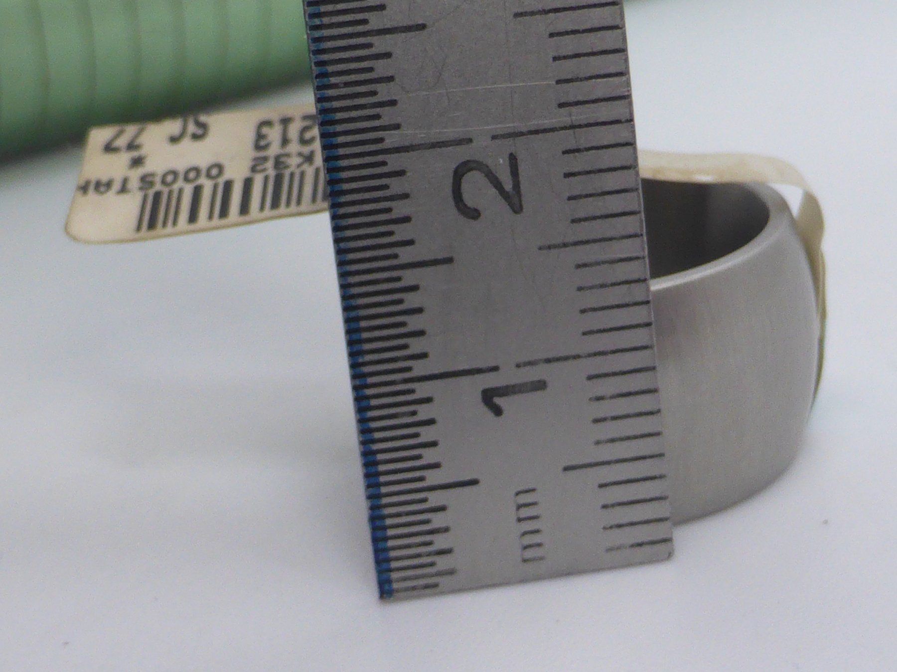 Anelli: Bague en acier large décor brossé – Usato da Porrentruy venduto da Tic-Time 4